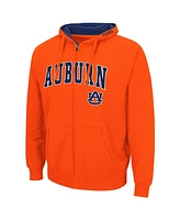 Men's Colosseum Orange Auburn Tigers Arch Logo 3.0 Full-Zip Hoodie
