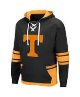Men's Colosseum Black Tennessee Volunteers Lace Up 3.0 Pullover Hoodie