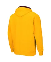 Men's Colosseum Gold-Tone Arizona State Sun Devils Arch Logo 3.0 Full-Zip Hoodie