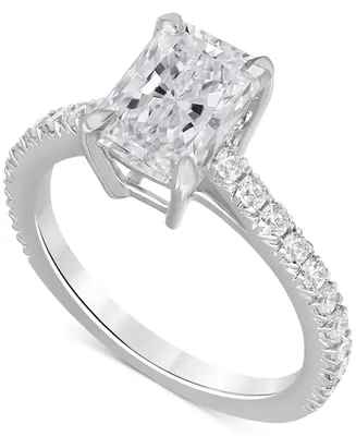 Badgley Mischka Certified Lab-Grown Diamond Radiant-Cut Engagement Ring (2-1/2 ct. t.w.) in 14k Gold