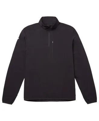 Men's Brady Black Zero Weight Half-Zip Pullover Top