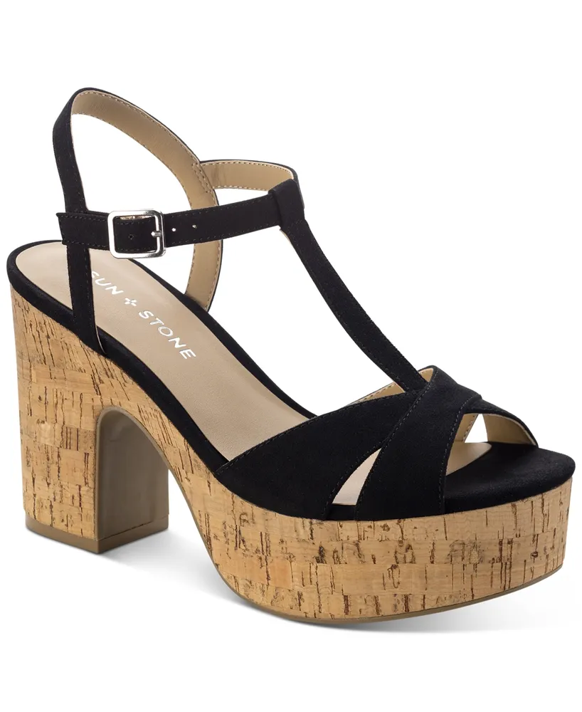 Sun + Stone Women's Jillien Platform Block Heel Dress Sandals, Created for Macy's