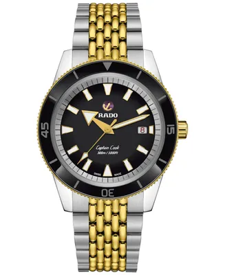 Rado Men's Captain Cook Automatic Two-Tone Stainless Steel Bracelet Watch 42mm