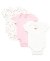 Little Me Baby Girls Vintage Rose Bodysuits, Pack of 3