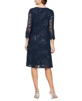 Alex Evenings Embellished Layered-Look Dress