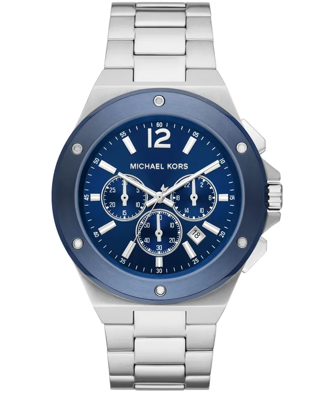 Michael Kors Men\'s Hawthorn | Gunmetal 48mm Mall Watch Chronograph Stainless Steel Lennox Quartz