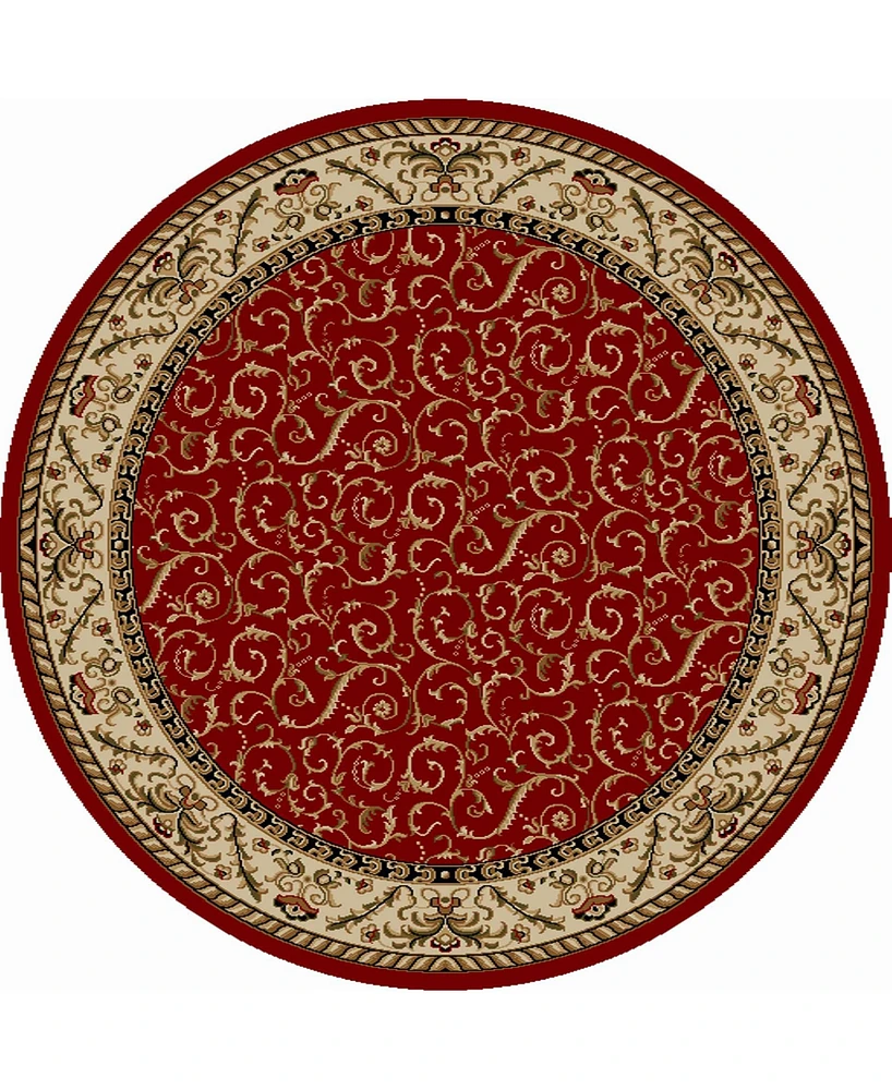 Closeout! Km Home Pesaro 5'3" x 5'3" Round Area Rug
