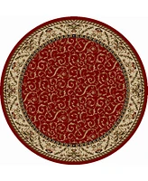 Closeout! Km Home Pesaro 5'3" x 5'3" Round Area Rug