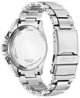 Citizen Eco-Drive Men's Chronograph Promaster Land Stainless Steel Bracelet Watch 45mm - Silver