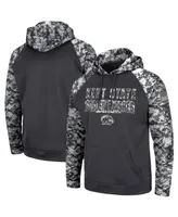 Men's Colosseum Charcoal Kent State Golden Flashes Oht Military-Inspired Appreciation Digital Camo Pullover Hoodie