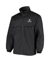 Men's Dunbrooke Black New Orleans Saints Triumph Fleece Full-Zip Jacket