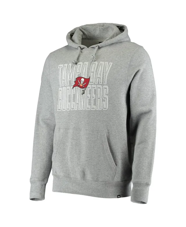 Men's '47 Heathered Gray Tampa Bay Buccaneers Pregame Headline Pullover  Hoodie 