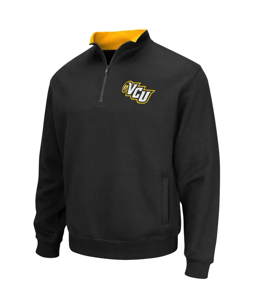 Men's Colosseum Black Vcu Rams Tortugas Logo Quarter-Zip Jacket