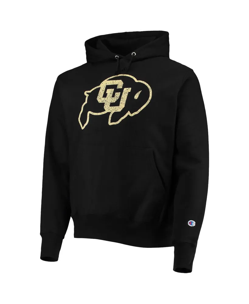 Men's Champion Black Colorado Buffaloes Vault Logo Reverse Weave Pullover Hoodie