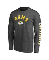 Men's Fanatics Heathered Charcoal Los Angeles Rams Big and Tall City Long Sleeve T-shirt