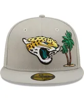 Men's New Era Gray Jacksonville Jaguars City Describe 59Fifty Fitted Hat