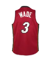 Big Boys Mitchell & Ness Dwyane Wade Red Miami Heat 2005-06 Hardwood Classics Swingman Jersey