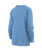 Women's Pressbox Carolina Blue North Tar Heels Plus Two-Hit Canyon Long Sleeve T-shirt