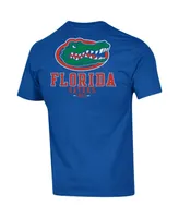 Men's Champion Royal Florida Gators Stack 2-Hit T-shirt