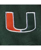 Women's Colosseum Green Miami Hurricanes Campanile Pullover Sweatshirt