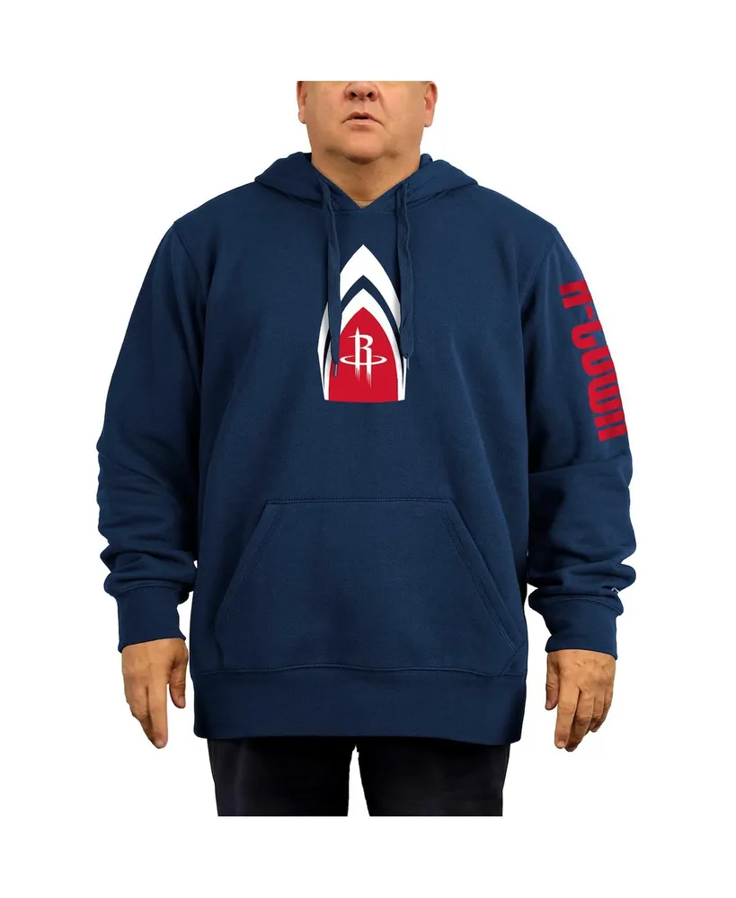 Men's New Era Navy Houston Rockets 2021/22 City Edition Big and Tall Pullover Hoodie
