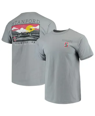 Men's Gray Stanford Cardinal Team Comfort Colors Campus Scenery T-shirt