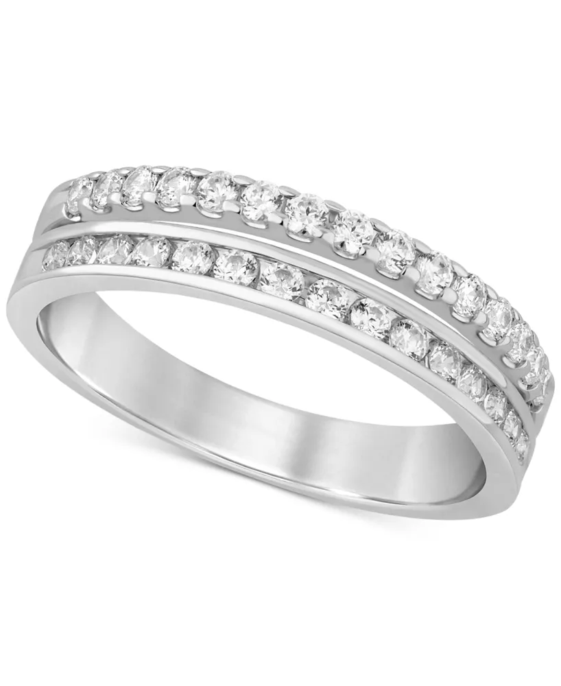 Diamond Split Row Band (1/2 ct. t.w.) 14k Gold