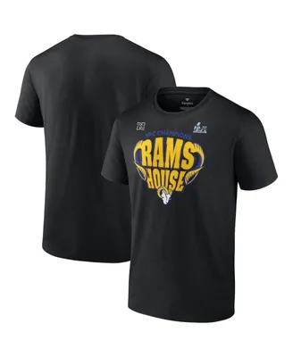 Men's Fanatics Black Los Angeles Rams 2021 Nfc Champions Hometown T-shirt