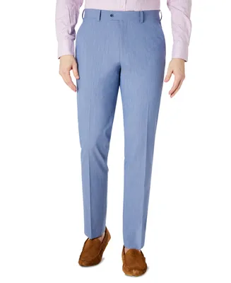 Bar Iii Men's Slim-Fit Blue Hairline Stripe Dress Pants, Created for Macy's
