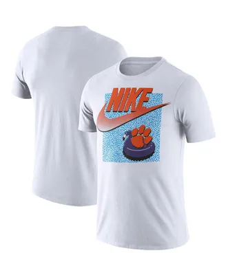 Men's Nike White Clemson Tigers Swoosh Spring Break T-shirt