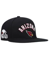 Men's Pro Standard Black Arizona Cardinals Stacked Snapback Hat