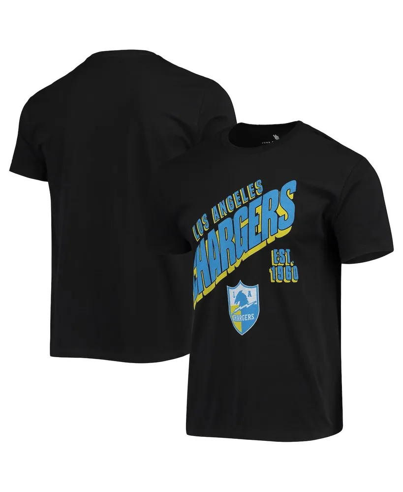 Men's Black Los Angeles Chargers Slant T-shirt