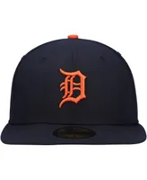 Men's New Era Navy Detroit Tigers Authentic Collection On-Field Road 59FIFTY Fitted Hat