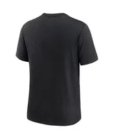 Men's Nike Black Cincinnati Reds Authentic Collection Tri-Blend Performance T-shirt