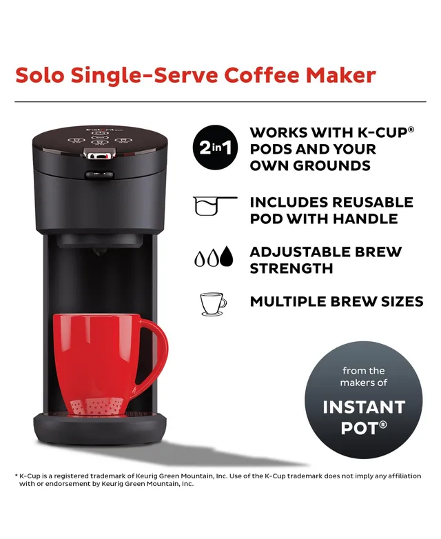 Bella Scoop Single Serve One Cup Coffee Maker - Macy's