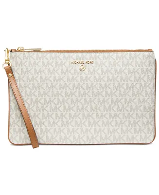 Michael Michael Kors Logo Jet Set Charm Wristlet