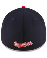 Men's New Era Navy and Red Cleveland Guardians Home Team Classic 39THIRTY Flex Hat