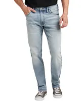 Silver Jeans Co. Men's Eddie Athletic Fit Tapered Leg Stretch Jeans