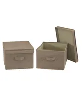 Large Fabric Storage Bins, Set of 2