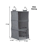 3 Shelf Hanging Closet Organizer