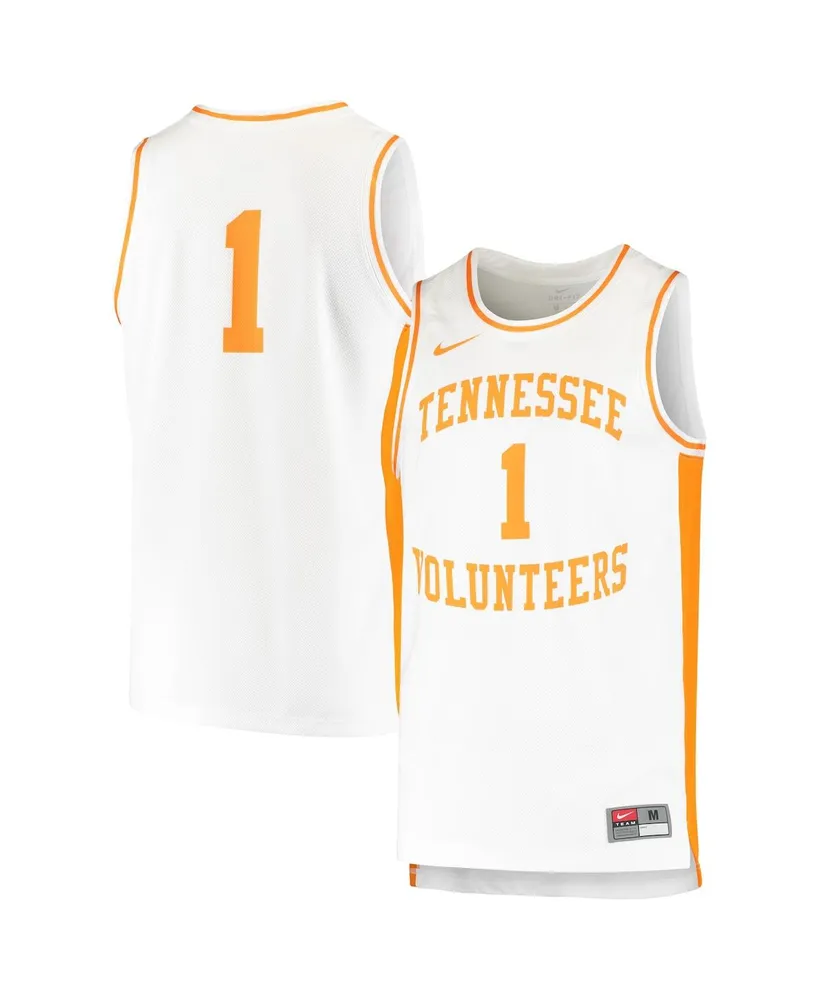 Men's Nike White Tennessee Volunteers Retro Replica Basketball Jersey