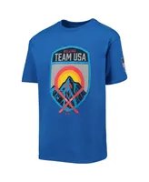 Big Boys Royal Team Usa Cross Skis T-shirt