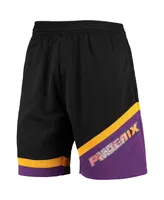 Men's Mitchell & Ness Black Phoenix Suns Hardwood Classics 75th Anniversary Swingman Shorts