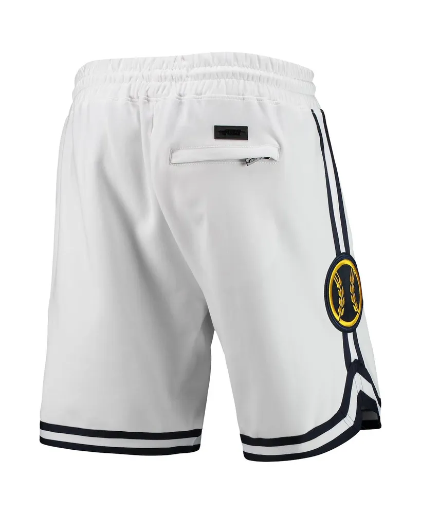 Men's Pro Standard White Milwaukee Brewers Team Logo Shorts