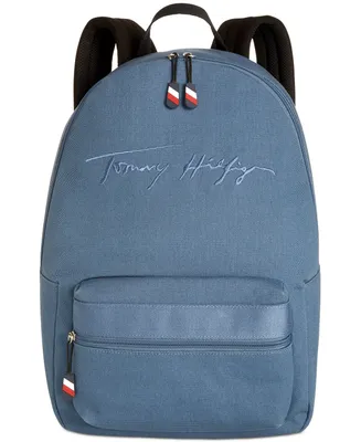 Tommy Hilfiger Men's Sean Signature Canvas Backpack