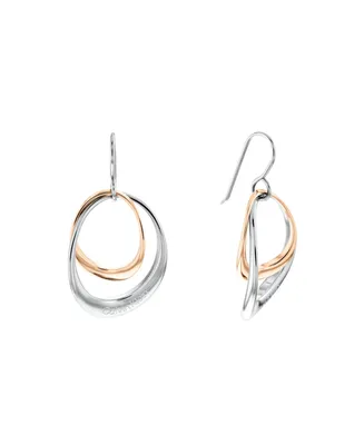 Calvin Klein Women's Two-Tone Stainless Steel Earrings - Two