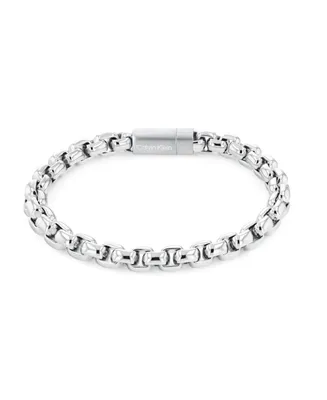 Calvin Klein Men's Stainless Steel Chain Bracelet - Silver
