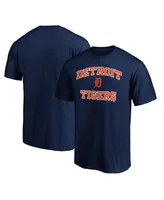 Men's Navy Detroit Tigers Heart & Soul T-shirt