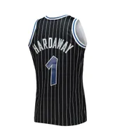 Men's Penny Hardaway Black Orlando Magic 1994-95 Hardwood Classics 75th Anniversary Diamond Swingman Jersey