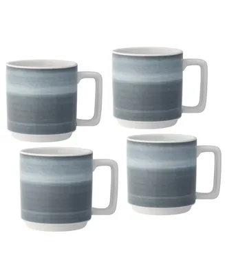 Noritake ColorStax Ombre Stax 5.25" Mugs, Set of 4